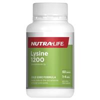 Nutra-Life L-Lysine 1200mg 60 Tablets EXP：08/2026