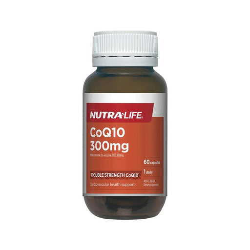 Nutra-Life Double Strength CoQ10 300mg 60 Capsules NutraLife EXP:10/2022 - XDaySale