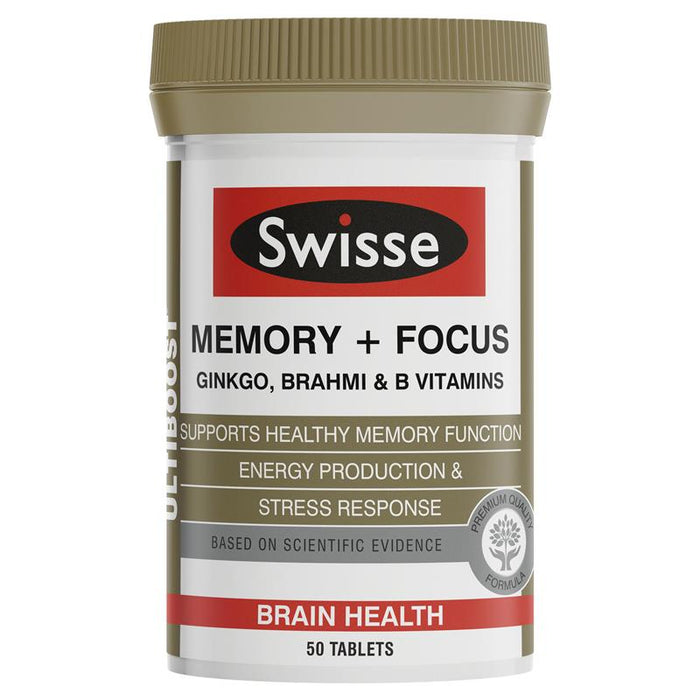 Swisse Ultiboost Memory + Focus 50 Tablets EXP:03/2026