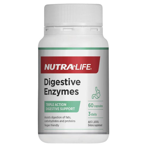 Nutra-Life Digestive Enzymes NutraLife 60 Capsules - XDaySale