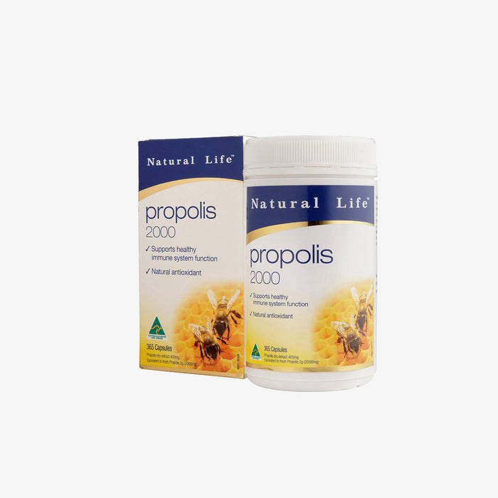 Natural Life™ Propolis 2000mg 365 capsules. EXP: 06/2024