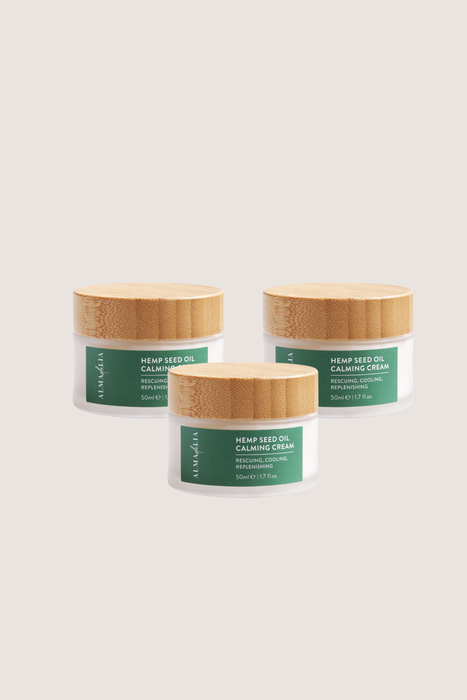 ALMAdeLIA Hemp Seed Oil Calming Cream 50ml – 3 Pack