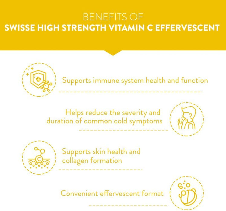 Swisse Ultiboost High Strength Vitamin C Effervescence, 60 Tablets  EXP:10/2024