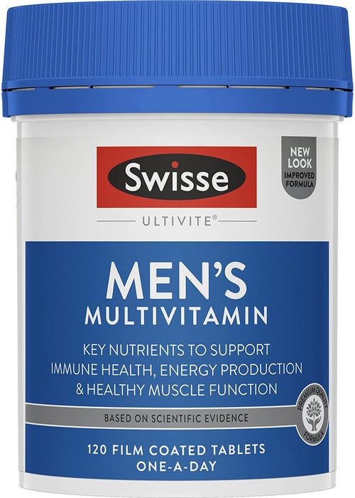 Swisse Ultivite Men's Multivitamin 120 Tablets EXP: 11/2025