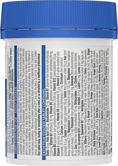 Swisse Ultivite Men's Multivitamin 120 Tablets  11