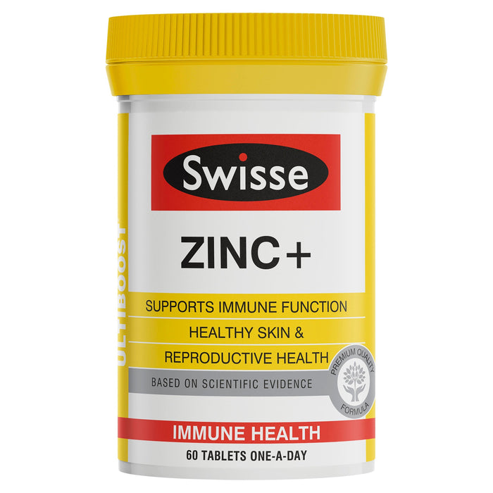 Swisse Ultiboost Zinc+ 60 Tablets  EXP: 09/2025
