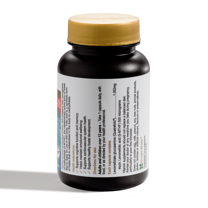 Herbs of Gold Activated Folate 500 60 Caps