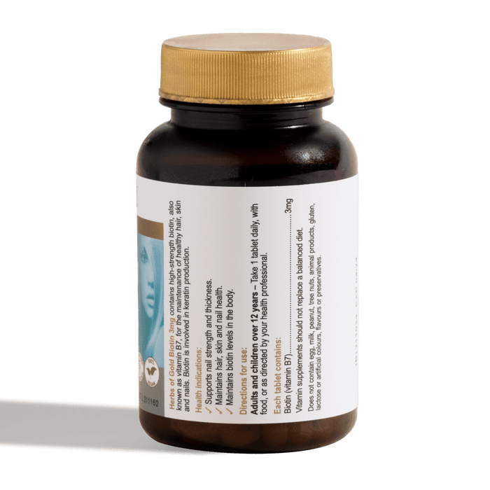 Herbs of gold Biotin 3mg 60Tabs