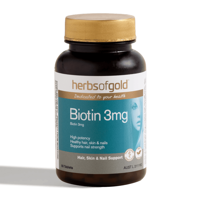 Herbs of gold Biotin 3mg 60Tabs EXP:05/2025