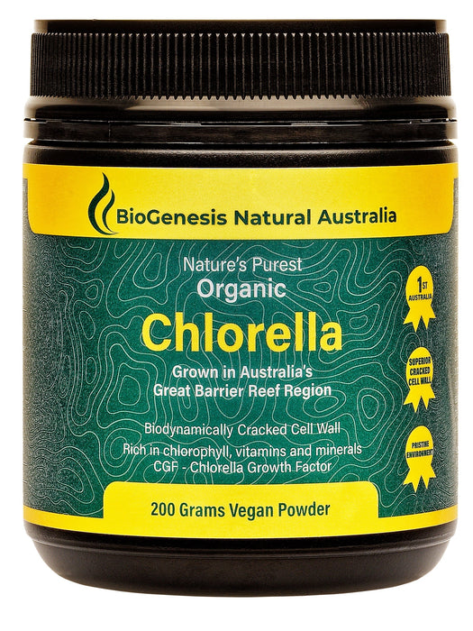 BioGenesis Organic Chlorella Powder 200 grams