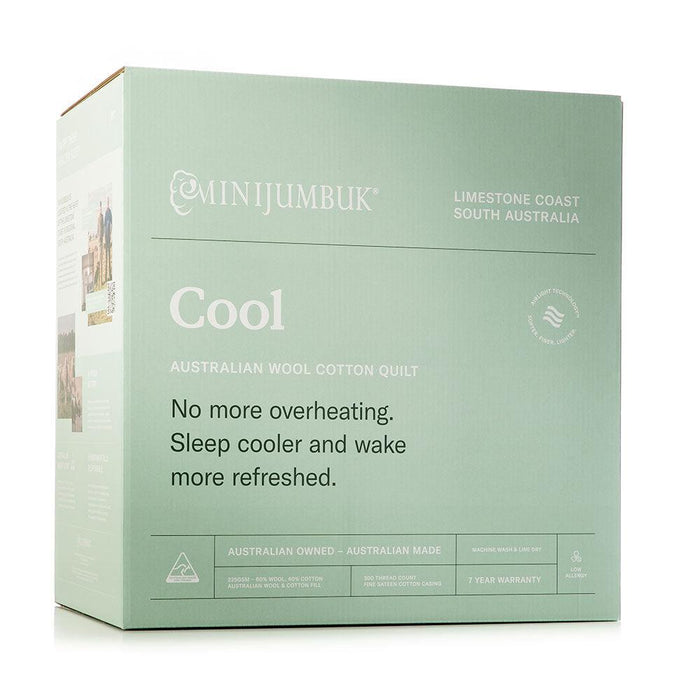 MiniJumbuk Cool Wool Cotton Quilt 225gsm