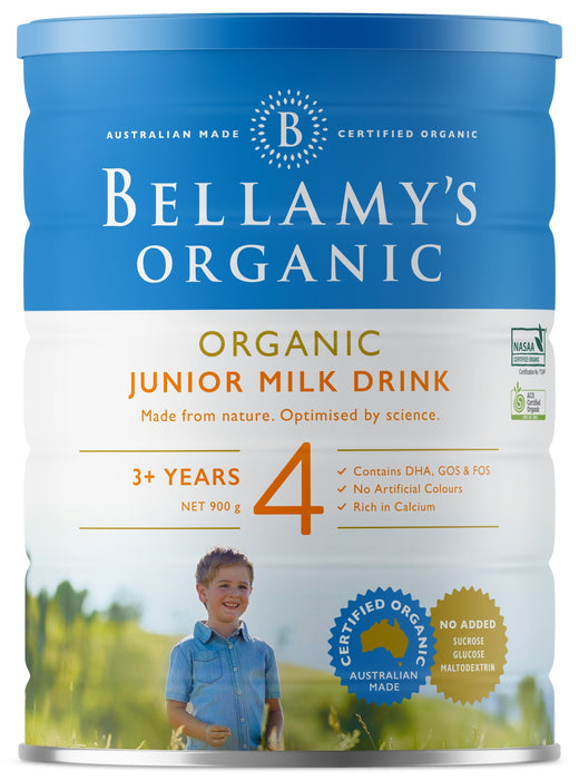 Bellamy's Organic Step 4 Junior Milk Drink 3+ Years 900g  EXP: 01/2025