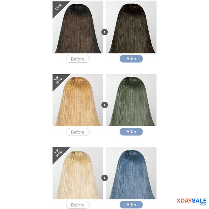 eZn Pudding Hair Color Cream Santorini Ash Blue DIY Kit