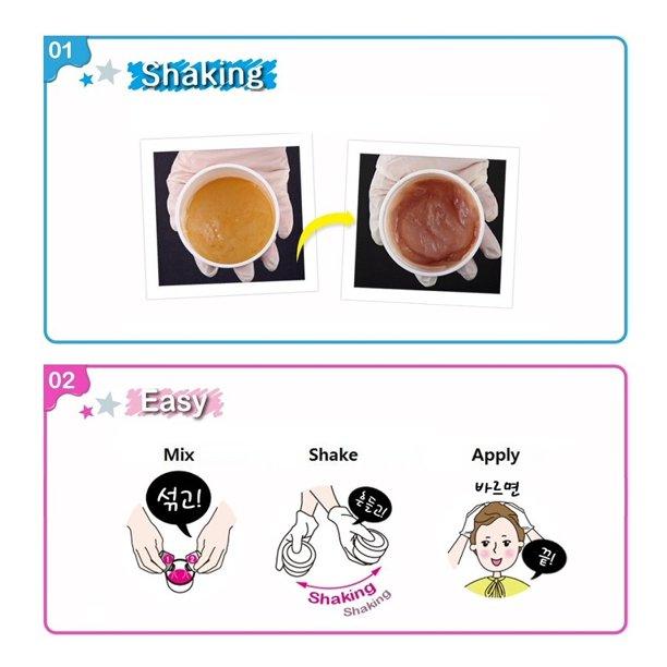 eZn Shaking Pudding Hair Color Cream Sparkling Wine 4.56 DIY Kit
