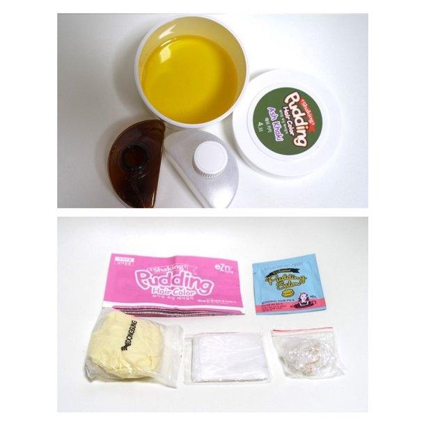 eZn Shaking Pudding Hair Color Cream Sparkling Wine 4.56 DIY Kit