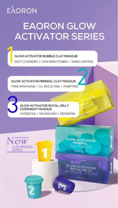 Eaoron Glow Activator Bubble Clay Masque 10g*7 - Yellow
