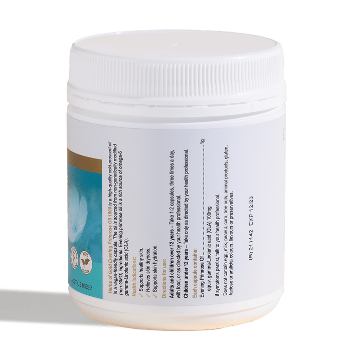 Herbs of Gold Evening Primrose Oil 1000 200 Capsules