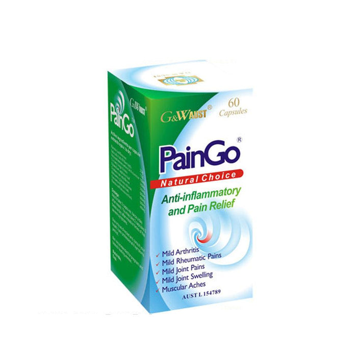 G&W PainGo Anti-inflammatory and Pain Relief 60 Capsules EXP : 6/24