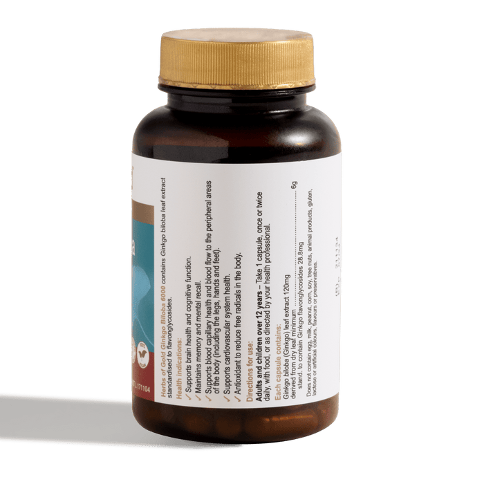 Herbs of Gold Ginkgo Biloba 6000