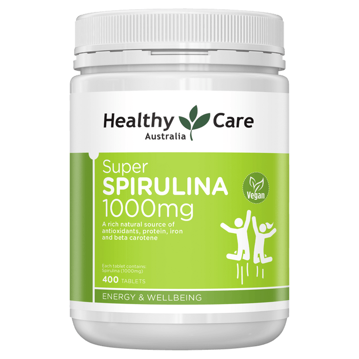 Healthy Care Super Spirulina 1000mg 400 Tablets