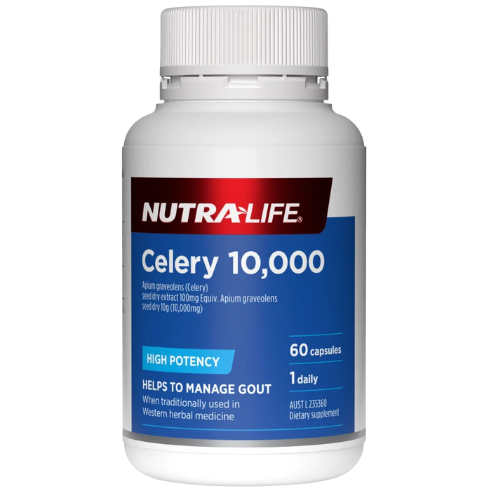 Nutra-Life Celery 10,000 60Capsules EXP：09/2026