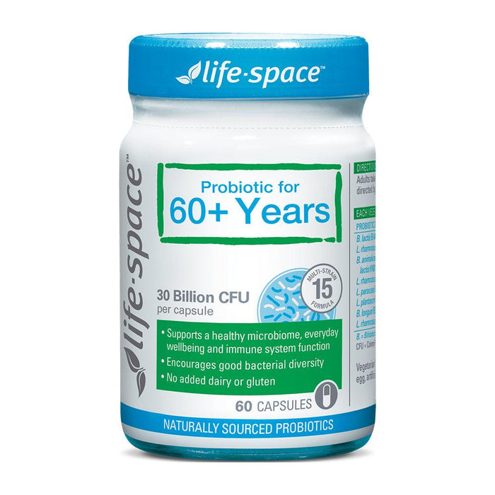Life Space Probiotic For 60+ Years 60 Capsules EXP: 02/2025