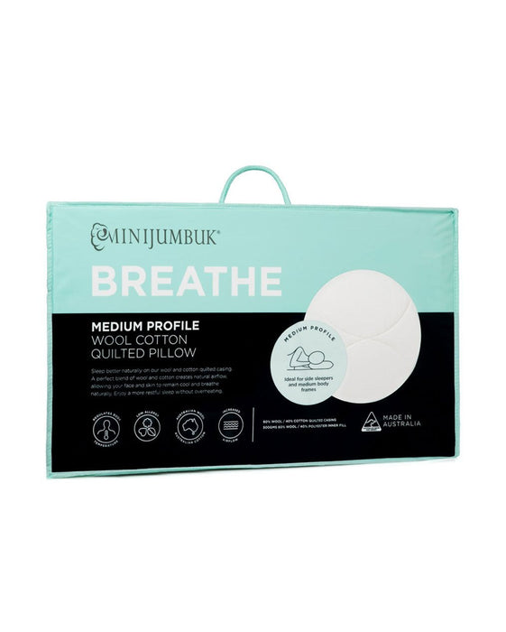 Minijumbuk Breathe Pillow  2-Pack (Medium Profile)