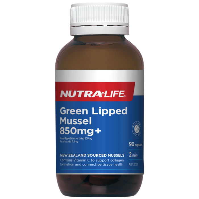 Nutra-Life Green Lipped Mussel 850mg+ 90 CAPSULES EXP：05/2026