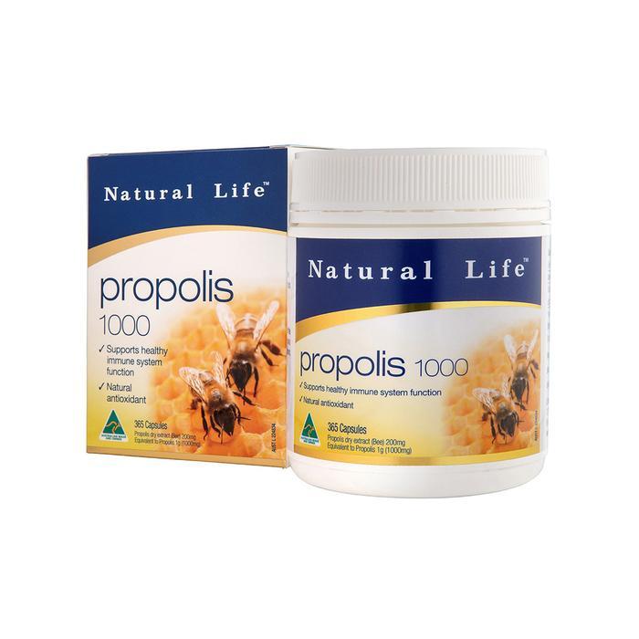 Natural Life Propolis 1000mg 365 Capsules EXP:11/2024