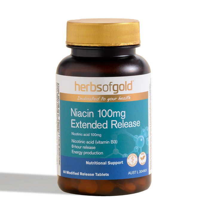 Herbs of gold Niacin 100mg Extended Release