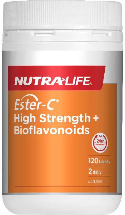 Nutra-Life Ester-C High Strength+ Bioflavonoids 120 Tablets EXP：08/2026