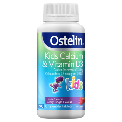 Ostelin Kids Calcium & Vitamin D3 90 Chewable Tablets EXP: 5/25