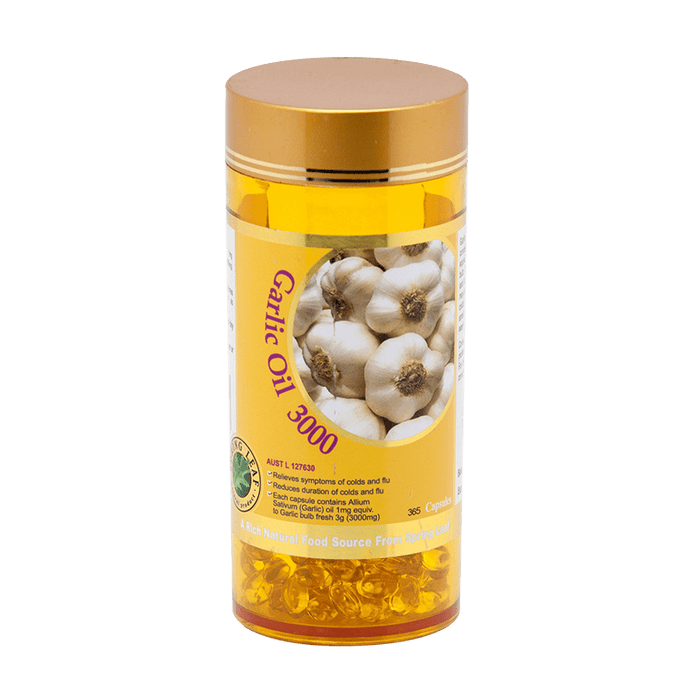 Spring Leaf Garlic Oil 3000 / 365 Capsules EXP: 04/2025