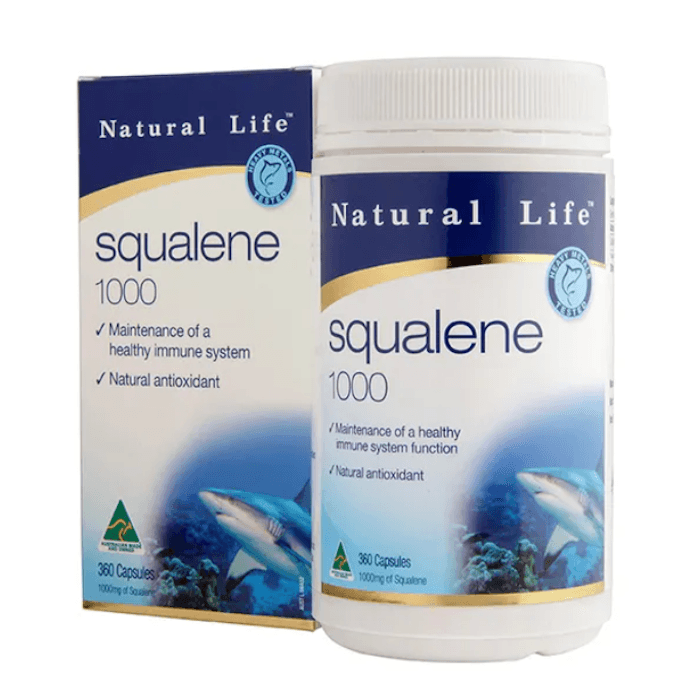 Natural Life Squalene 1000mg 360 Capsules