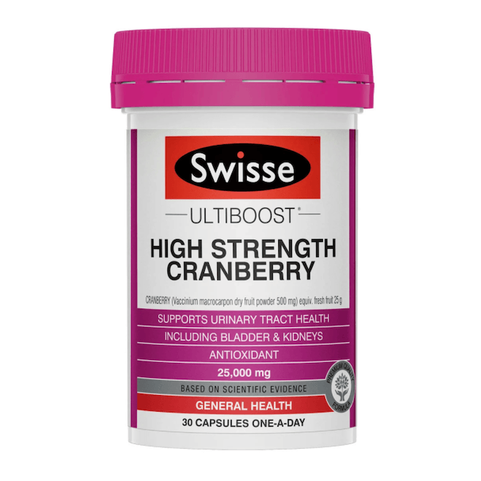 Swisse Ultiboost High Strength Cranberry 30 Capsules EXP: 08/2025