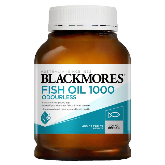 Blackmores Odourless Fish Oil 1000mg 400 Capsules EXP: 04/2025