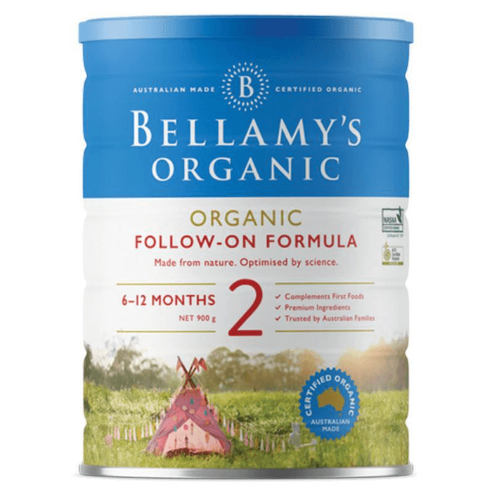 Bellamy's Organic Follow On Formula Step 2 900g EXP:09/23