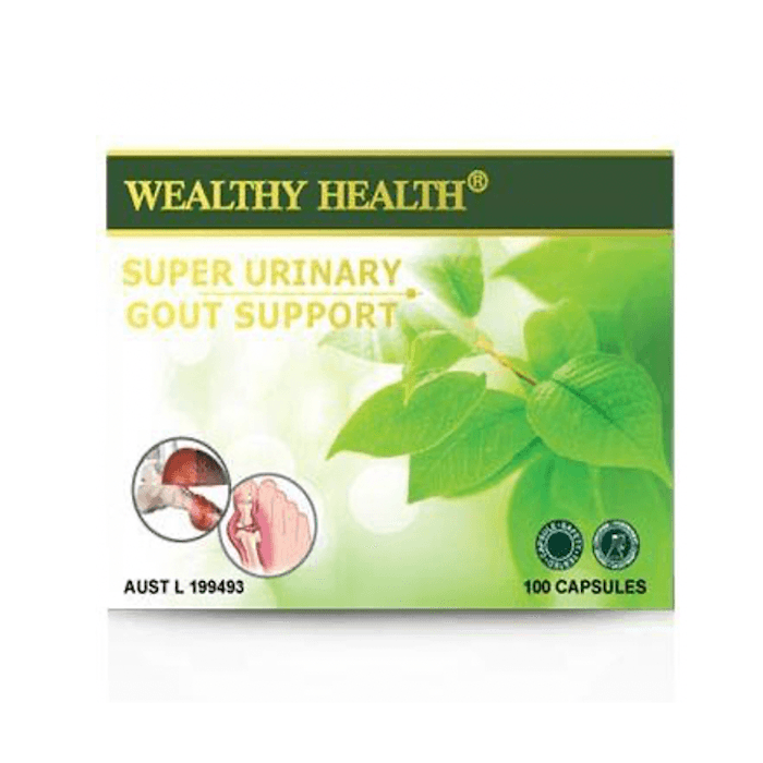 Wealthy Health Super Urinary Gout Support 100 Capsules