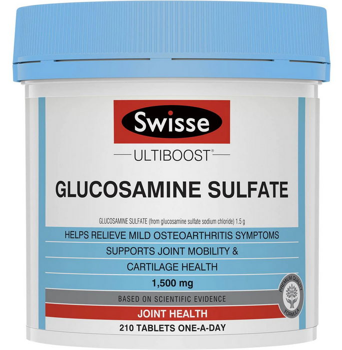 Swisse Ultiboost Glucosamine Sulfate 1500mg 210 Tablets  EXP:10/2025