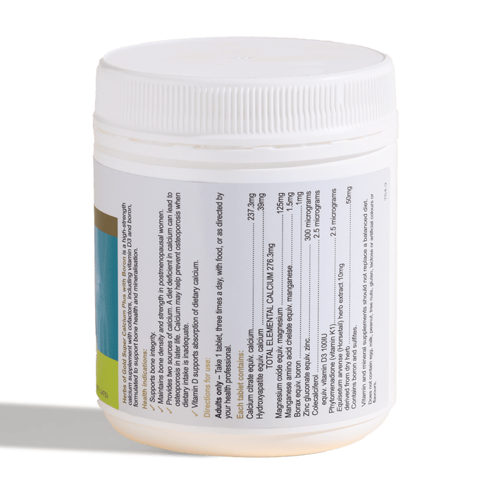 Herbs of Gold Super Calcium Plus with Boron 180 Tabs
