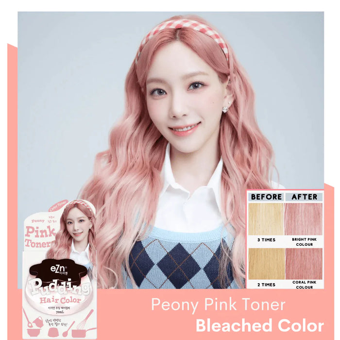 eZn Pudding Hair Color Peony Pink Toner EXP:2/25