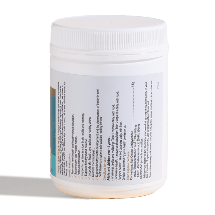 Herbs of Gold Triple Strength Omega-3 150 Caps 0126