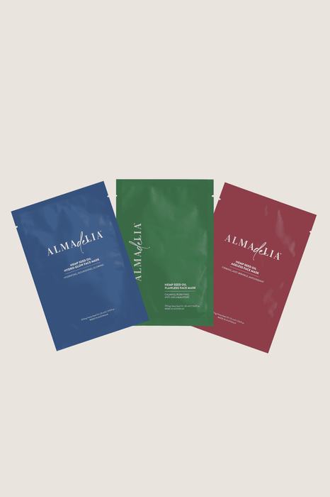 ALMAdeLIA Start-up Hemp Seed Oil Face Mask Bundle – 3 Sachets