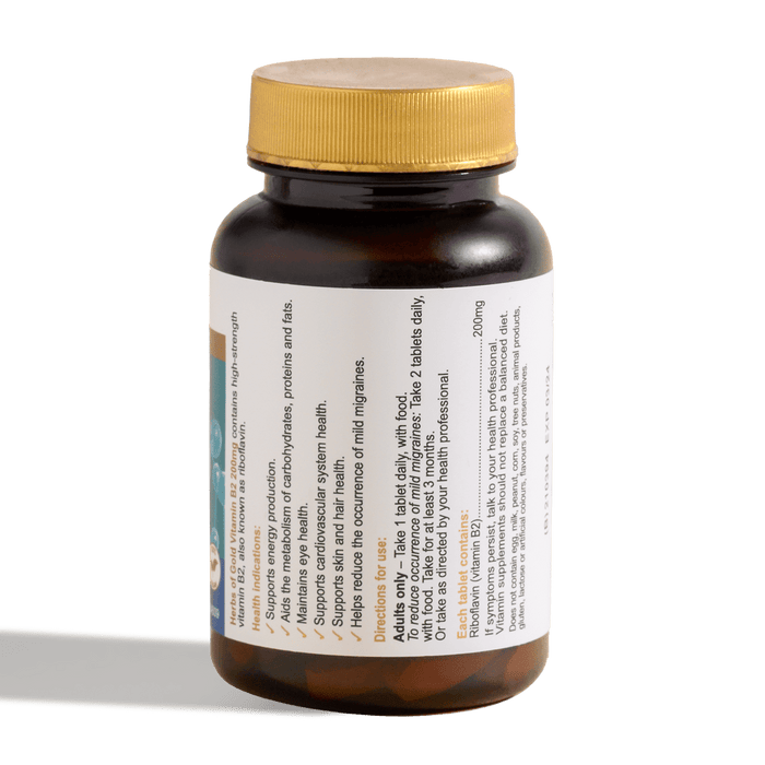Herbs of Gold Vitamin B2 200mg 60Tabs 09