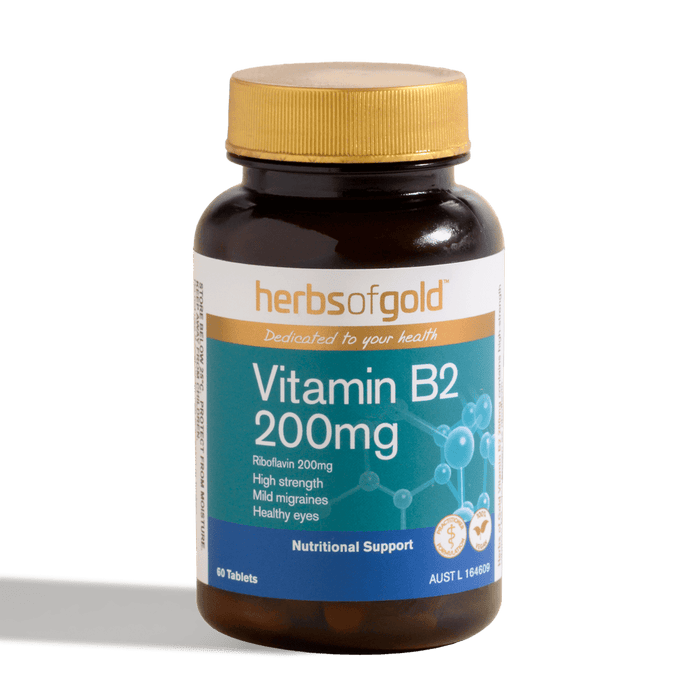 Herbs of Gold Vitamin B2 200mg 60Tabs EXP:09/2024