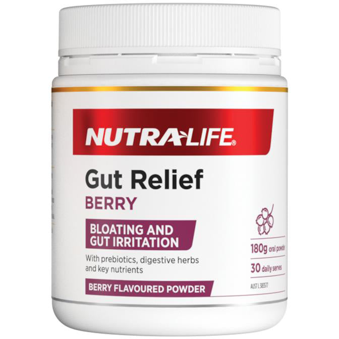 Nutra-Life Gut Relief Berry 180g EXP：05/2026
