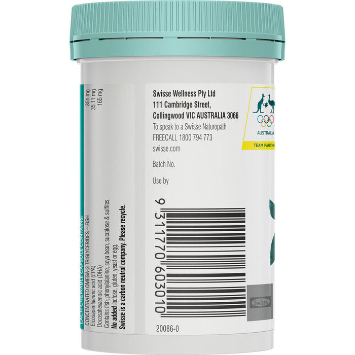 Swisse Kids Fish Oil 60 Capsules  11