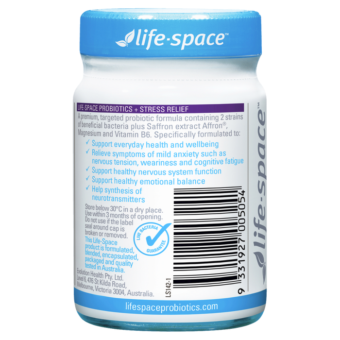 Life Space Probiotics + Stress Relief 50 Caps EXP:04/2024