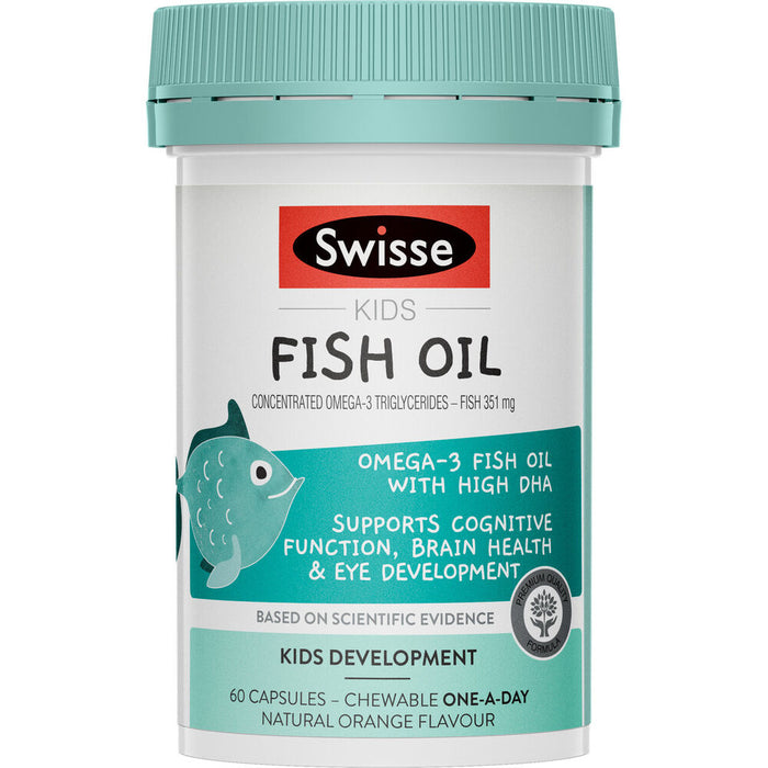 Swisse Kids Fish Oil 60 Capsules  EXP:11/2024