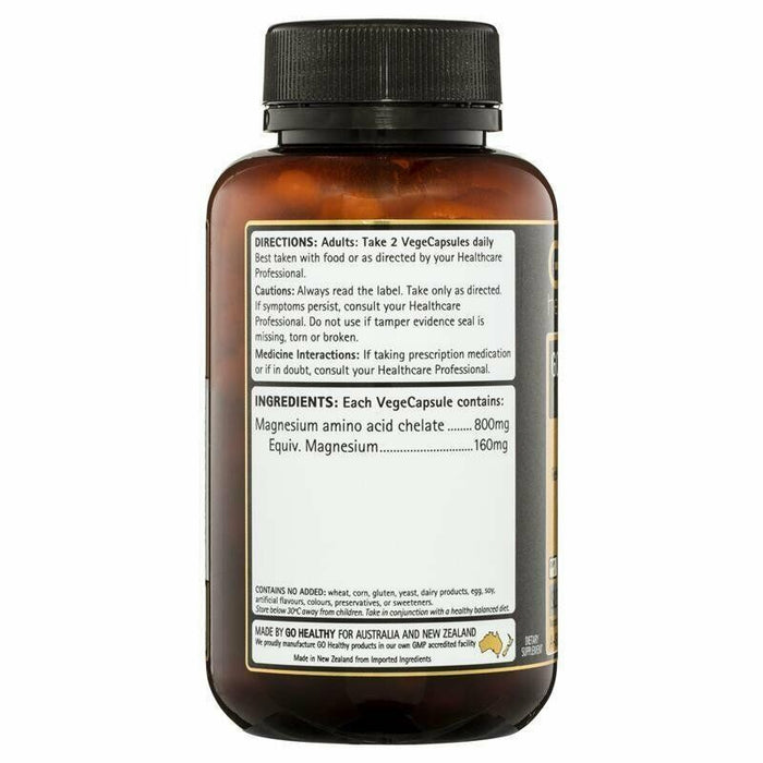 GO Healthy Go Magnesium 800 High Strength 120 Hard Capsules